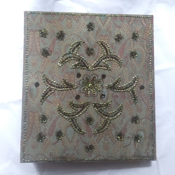 Bombay Other - Bombay Photo Album, Beaded & Sequined Fabric Cover